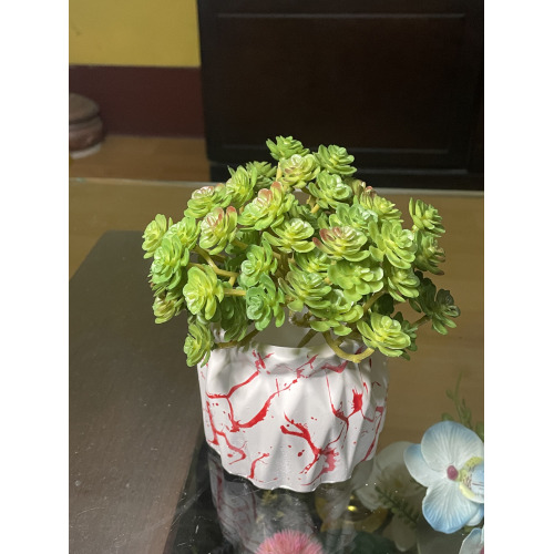 Artificial Plant & Vase Showpiece