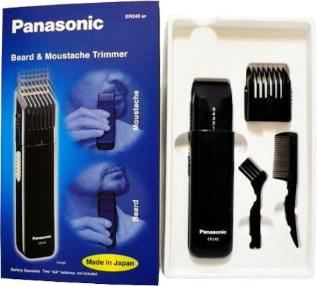 Panasonic ER240 Beard & Moustache Black Hair Trimmer