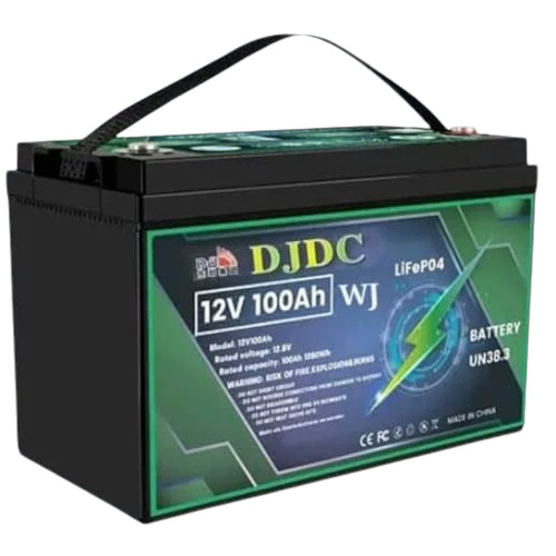 DJDC 12V 100Ah WJ LiFePO4 Solar Battery