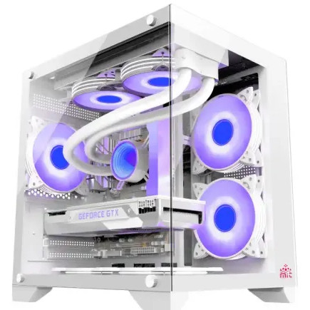 Monarch Mystery Box X5 Desktop Gaming Case White