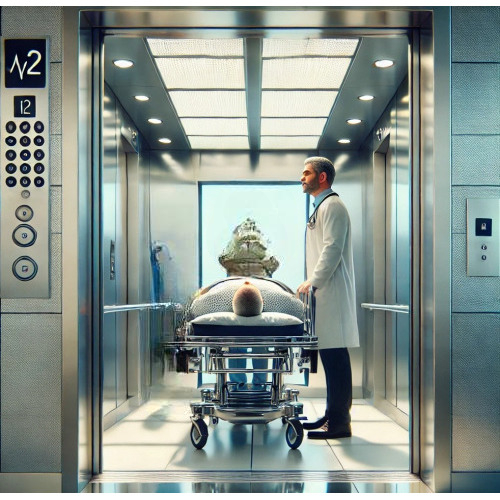 Fuji 1000Kg 6-Stop Hospital Lift for 12 Passenger
