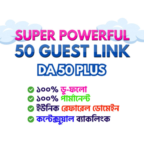 Boost Google Rank with 50 Powerful Guest Post Backlink