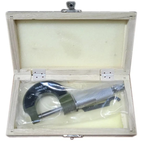 Screw Gauge / Micrometer 25mm with Wooden Box