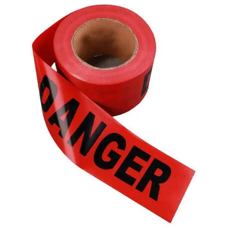 Red Danger Barricade Tape
