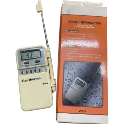 WT-2 Steel Sensor Probe Digital Thermometer