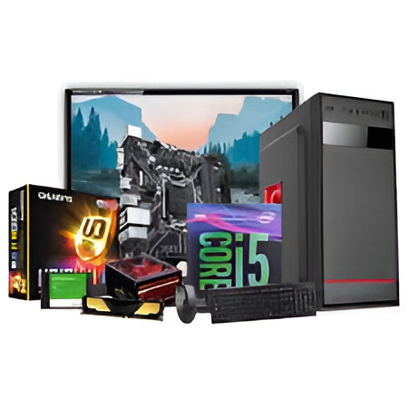 Desktop PC Core i5 8th Gen 19" FHD Monitor 16GB RAM