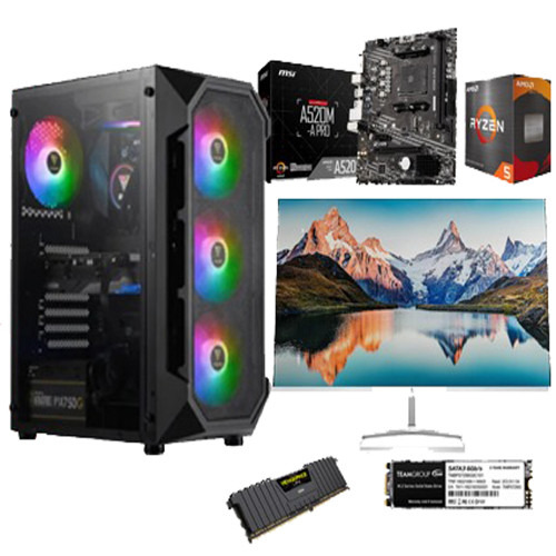 Gaming PC Ryzen 5 5600G MSI A520M A Pro Max / 8GB RAM