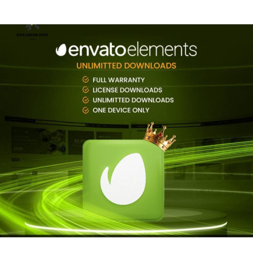 Envato Elements Account Subscription Plan 1-12 Month