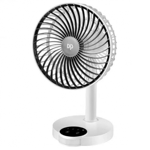 DP-7626 Rechargeable Table Fan with LED Light