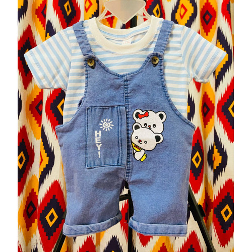 Denim & Cotton Fabrics Baby Ramper