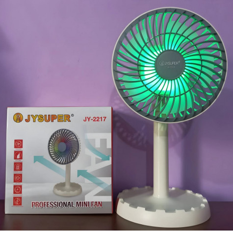 JYSUPER JY-2217 USB Rechargeable Mini Table Fan