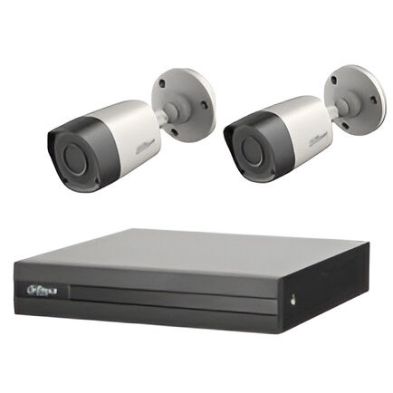 CCTV Package 500GB HDD 2-Pcs Camera Dahua 4-CH DVR