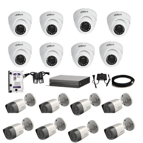 CCTV Package Dahua DVR 2MP 16-Pcs HD Camera