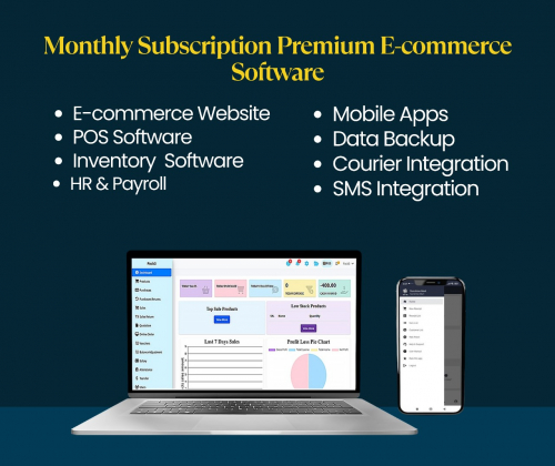 Monthly Subscription Premium Ecommerce Software