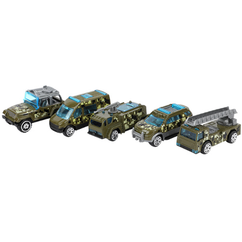 5-Pcs Diecast Metal Army Toy Car