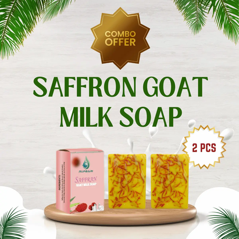 Rupbari 2pcs Saffran Goat Milk Soap