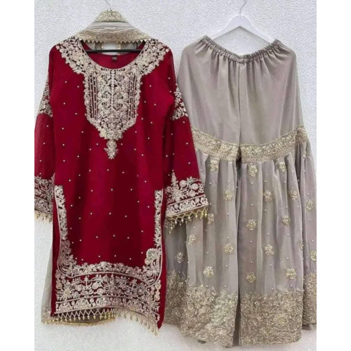 Luxury Chiffon Georgette Party Dress