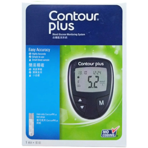 Contour Plus 0.5 mg/dl Blood Glucose Meter