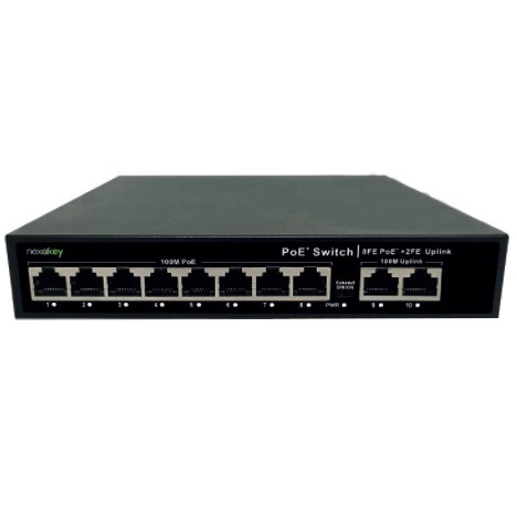 Nexakey 8-Port 100M Unmanaged PoE Switch