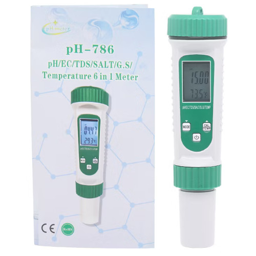 PH-786 6 in 1 Multi-Parameter Water Tester