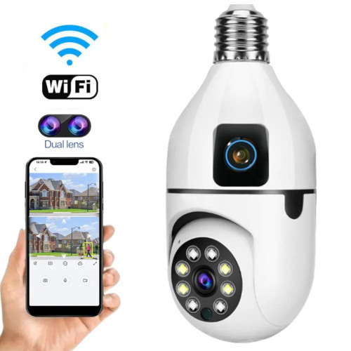 V380 Pro SQ002 3MP Bulb Camera Wi-Fi IP Camera