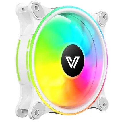 Value-Top W1298S 12CM White Static RGB Case Fan