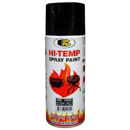 Bosny Hi-Heat Resistant Gloss Black Spray Paint