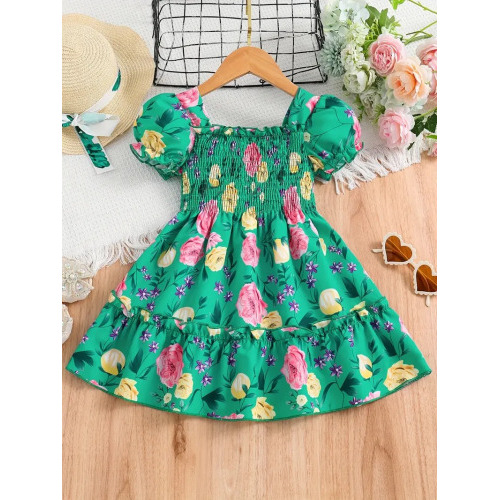 Beautiful 3D Digital Print Baby Dress