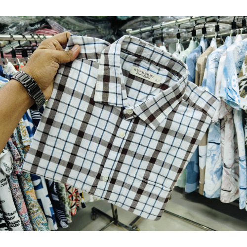Premium Cotton Fabric Casual Check Shirt