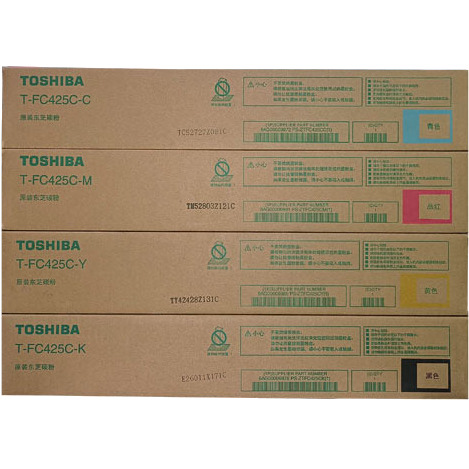 Toshiba T-FC425C-CMYK Four Color Toner Cartridge