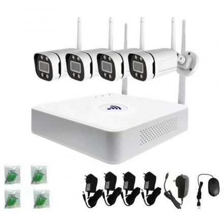 TS-8834T 4CH 3MP Wireless NVR Camera Kit