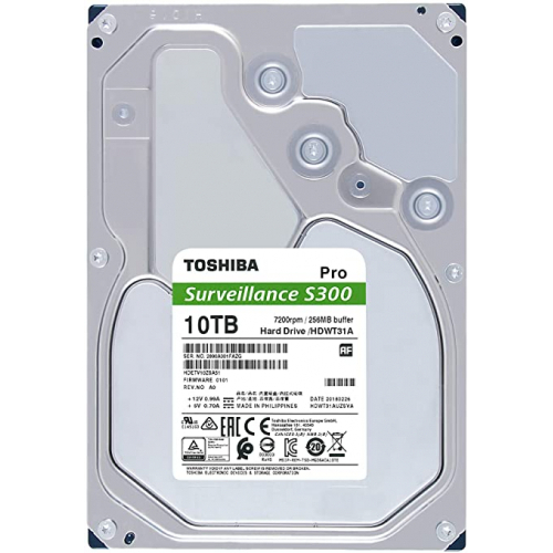 Toshiba S300 Pro 10TB  3.5" Surveillance HDD