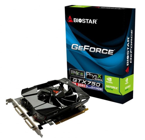 Biostar GTX 750 1GB DDR5 Dual DVI PCI Express Graphics Card