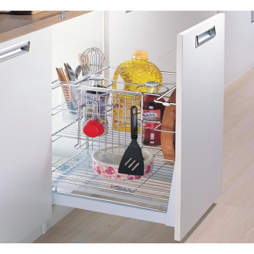 WellMax DSPTJ010I SS Sliding Pull Kitchen Storage
