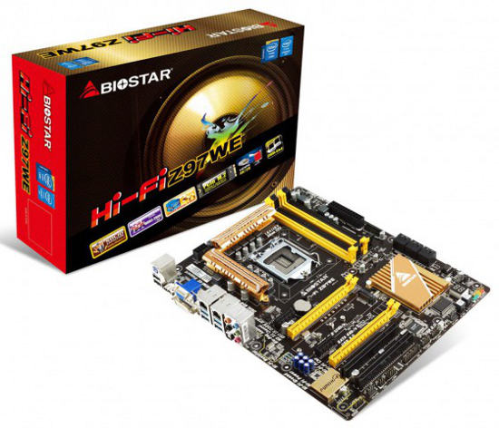 Biostar HiFi-Z97WE 8-Channel Blu Ray Audio Motherboard