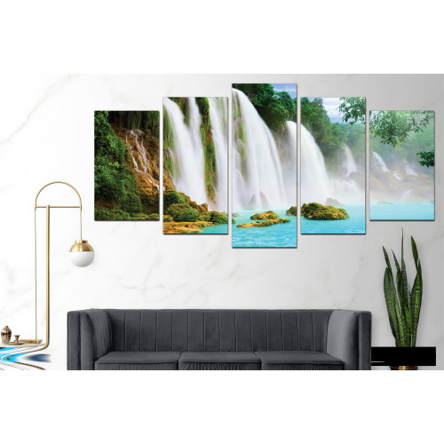 5-Panel Water & Dustproof Wall Art Canvas Painting