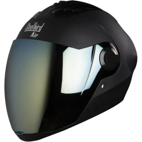 Steelbird Air SB2 Matt Black Full Face Bike Helmet