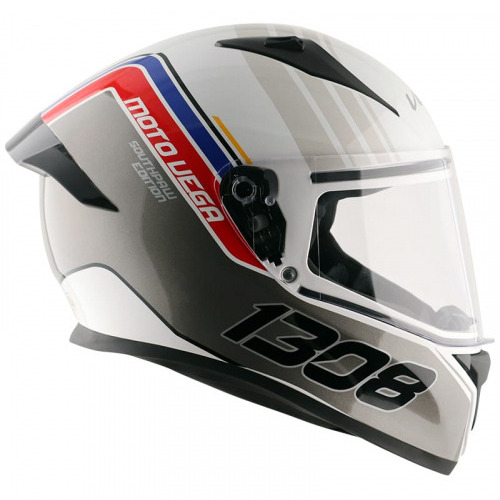 Vega Bolt Full Face Helmet with Anti-Scratch Visor
