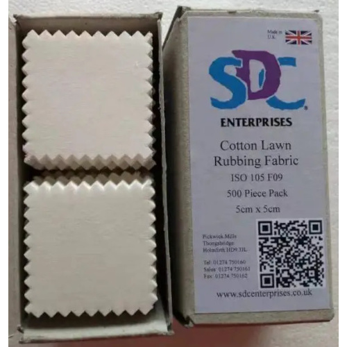 SDC ISO Crocking Cloth Rubbing Fabric 5 x 5cm