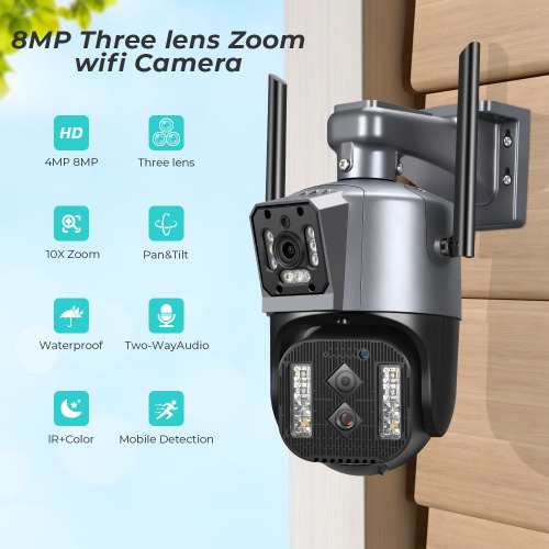 IPC-360 8MP Triple Lens Zoom Wi-Fi PTZ Camera