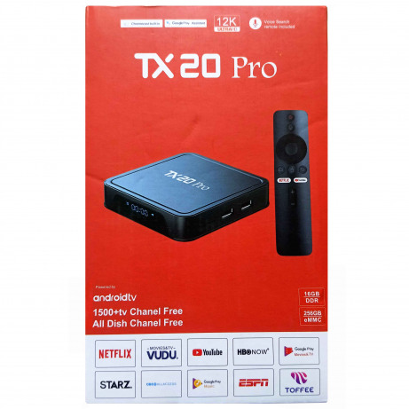 TX20 Pro 8K Android TV Box with Voice Control Remote