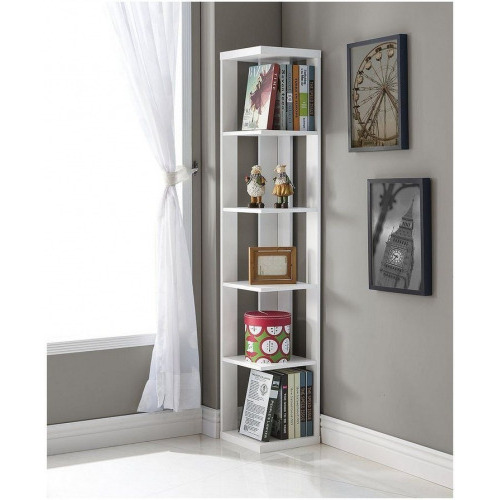 A-005 Corner Bookshelf with Five Shelves