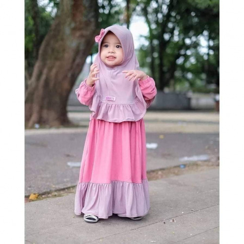 Soft Dubai Cherry Small Baby Borka Set