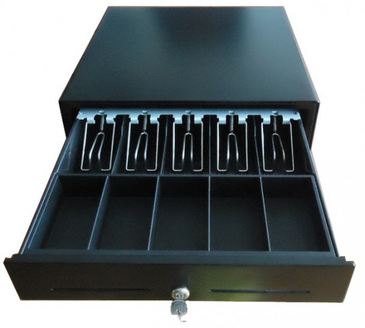 Maken SK-410 Cash Register Drawer Black Steel Front USB