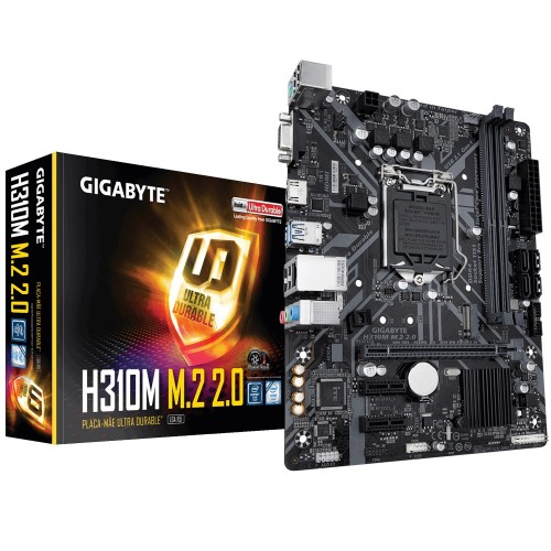Gigabyte Intel H310M M.2 2.0 Ultra Durable Motherboard