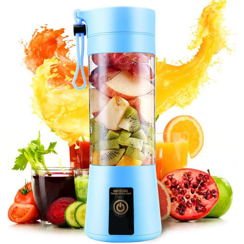 USB Rechargeable 6-Blade Mini Juicer Blender
