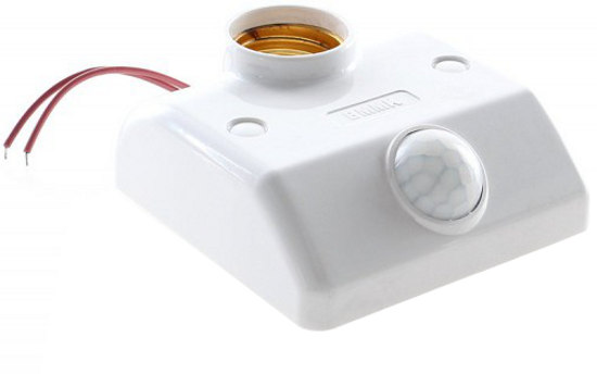 Motion Sensor Lamp Holder 4-5 Meters Range E27 Plug