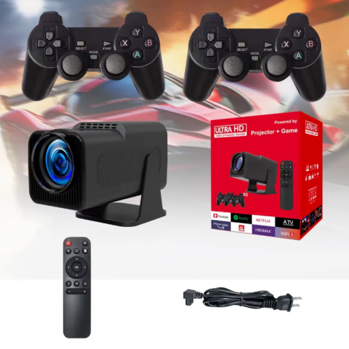 F600 Smart Projector + Game Controllers Combo with MP3