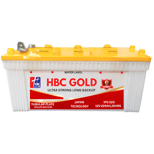 HBC Gold Ultra 220Ah Strong Long Backup IPS Battery