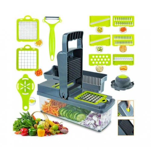 14-In-1 Multi-Functional Vegetable Chopper & Slicer